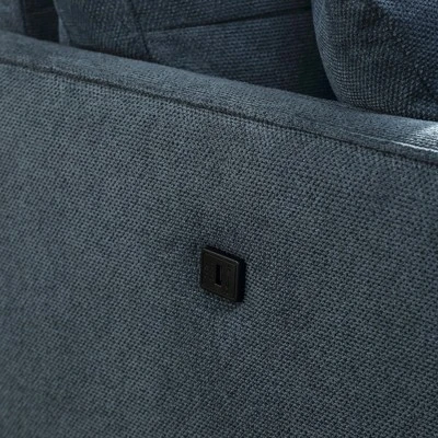 Loveseat In Waterproof Fabric With USB Charging Port And 2 Pillows - ModernLuxe - Image 4