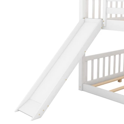 Wood Bunk Bed With Convertible Slide And Ladder-ModernLuxe - Image 10