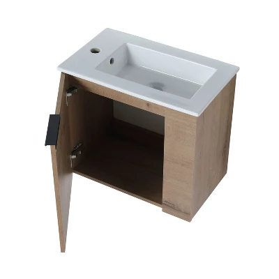 22" Bathroom Vanity With Sink, Soft Close Door And Floating Mount Design - ModernLuxe - Image 4