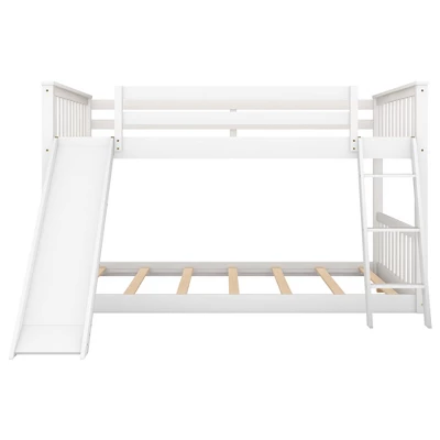 Wood Bunk Bed With Convertible Slide And Ladder-ModernLuxe - Image 6