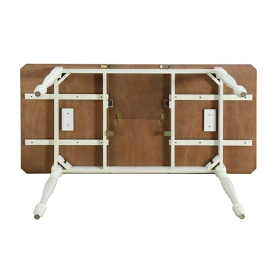 5 PCS Mid-Century Extendable Dining Table Set With 15inch Butterfly Leaf And 4 Upholstered Chairs-ModernLuxe - Image 11