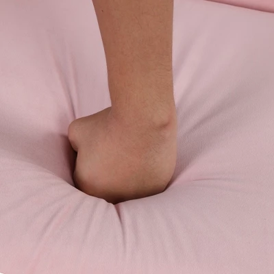 Velvet Upholstered Sofa With Armrest Pockets, 2 Pillows And Golden Metal Legs-ModernLuxe - Image 7