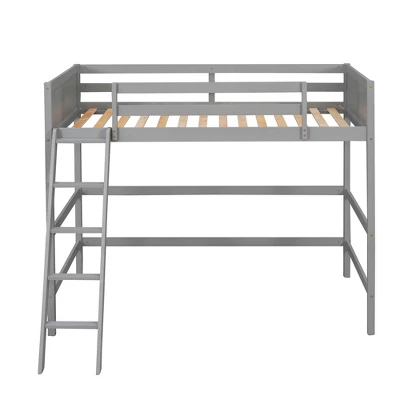 Twin Size Wood Loft Bed With Ladder-ModernLuxe - Image 3