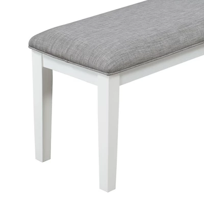 6 PCS Classic Dining Table Set With 4 Upholstered Chairs & Bench-ModernLuxe - Image 13