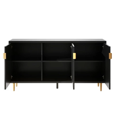 Modern Storage Sideboard With Adjustable Shelves - ModernLuxe - Image 3