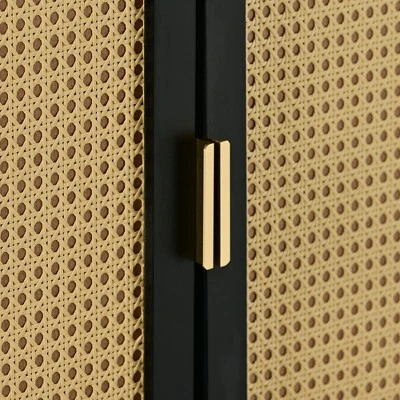 Modern Storage Cabinet With Rattan Door And Adjustable Shelves, Accent Cabinet Buffet Cabinet For Living Room-ModernLuxe - Image 10