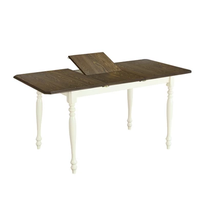 5 PCS Mid-Century Extendable Dining Table Set With 15inch Butterfly Leaf And 4 Upholstered Chairs-ModernLuxe - Image 10