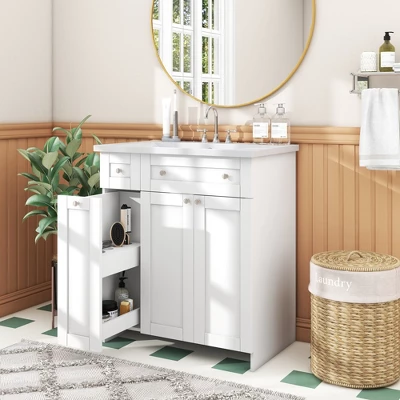 30" Bathroom Vanity With Undermount Sink - ModernLuxe - Image 13