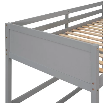 Twin Size Wood Loft Bed With Ladder-ModernLuxe - Image 7