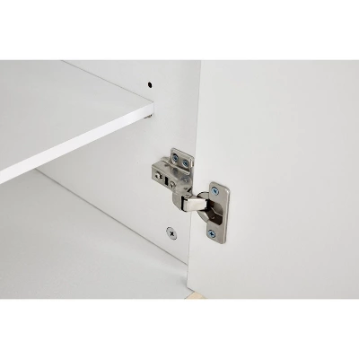 Modern Elegant Storage Cabinet, Gold+White - ModernLuxe - Image 7