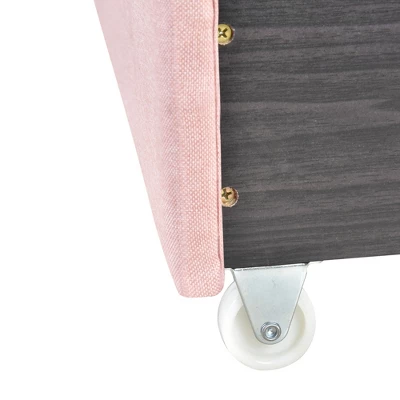 Queen Size Linen Upholstered Storage Platform Bed With Two Drawers-ModernLuxe - Image 13