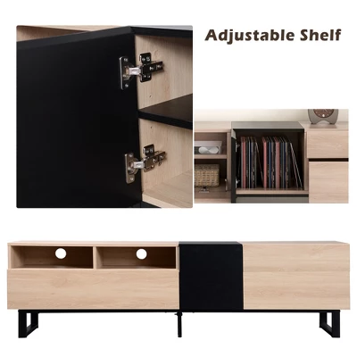 70.9" Contemporary TV Stand With 2 Drawers And 2 Doors - ModernLuxe - Image 9