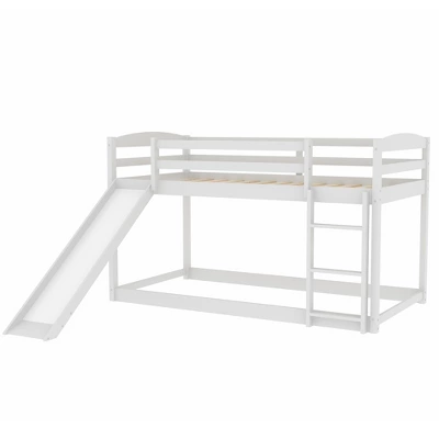 Twin Over Twin Bunk Bed With Convertible Slide And Ladder - ModernLuxe - Image 7