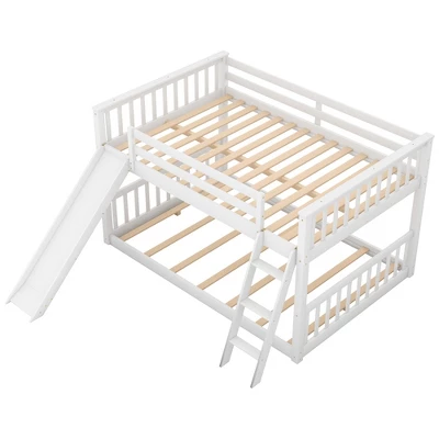 Wood Bunk Bed With Convertible Slide And Ladder-ModernLuxe - Image 5