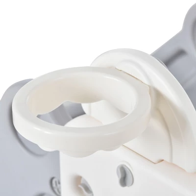 4-in-1 Kids Slide With Bus Play Structure Climber And Basketball Hoop, Freestanding Bus Climber With Slide For Toddlers-ModernLuxe - Image 11