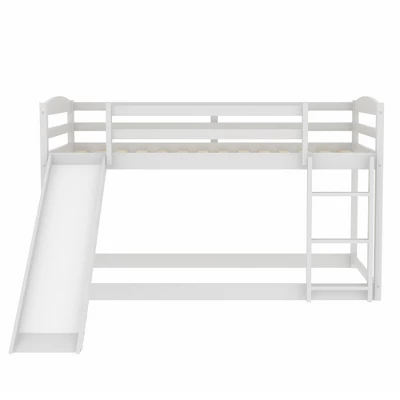 Twin Over Twin Bunk Bed With Convertible Slide And Ladder - ModernLuxe - Image 5