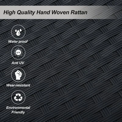 51.9" 2-Person Hanging Rattan Woven Swing Seat - ModernLuxe - Image 8