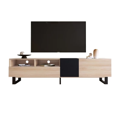 70.9" Contemporary TV Stand With 2 Drawers And 2 Doors - ModernLuxe - Image 5
